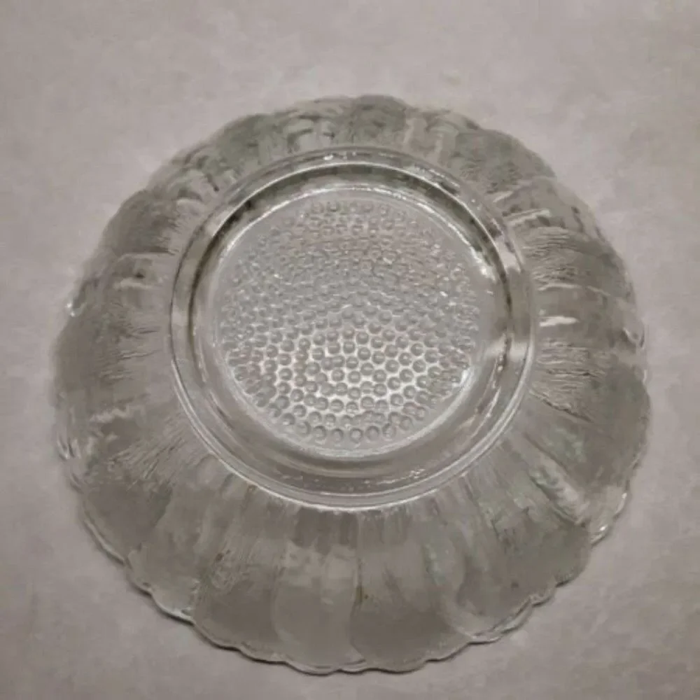 Anchor Hocking Clear Country Estate Sunflower Chip Bowl